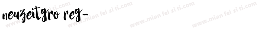 neuzeitgro reg字体转换